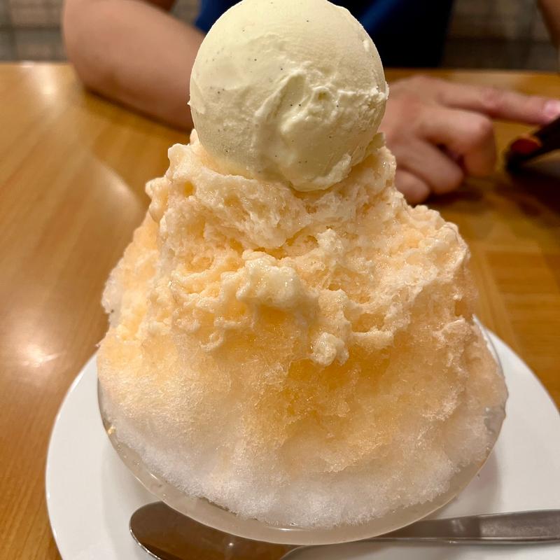 かき氷みるく山梨産白桃(ジョイフル 檜原店)