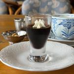 サービスのコーヒーゼリー
