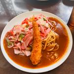 Aランチ(ミラカン＋エビフライ)