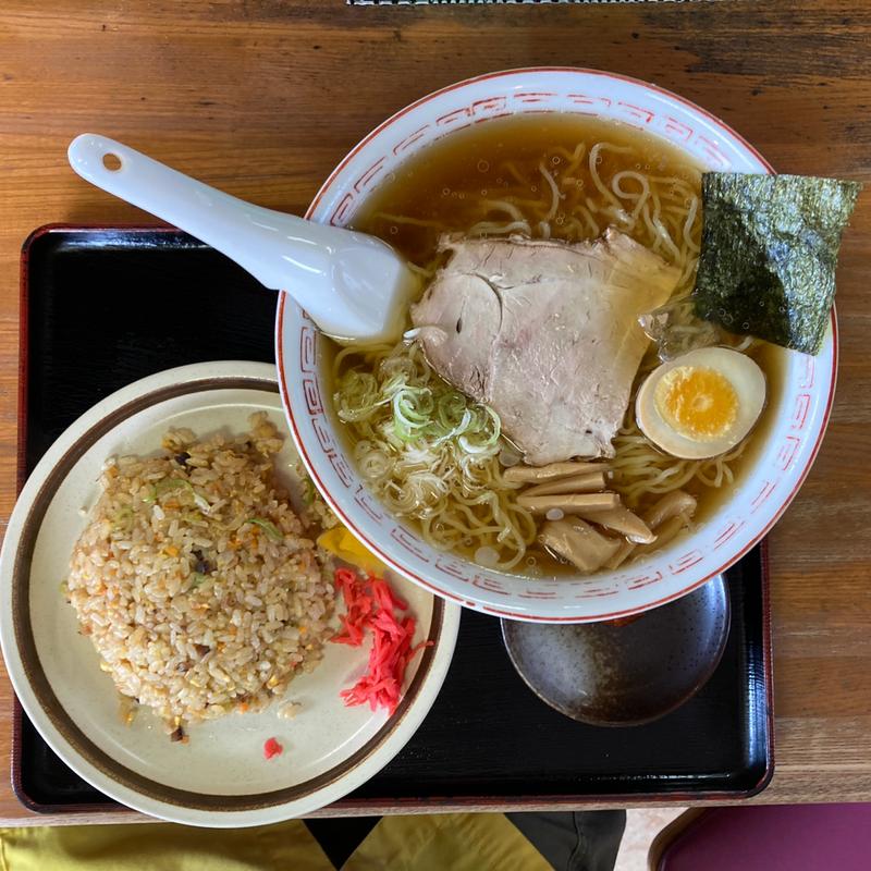 冷やしらーめん+チャーハンセット(らーめん大将)