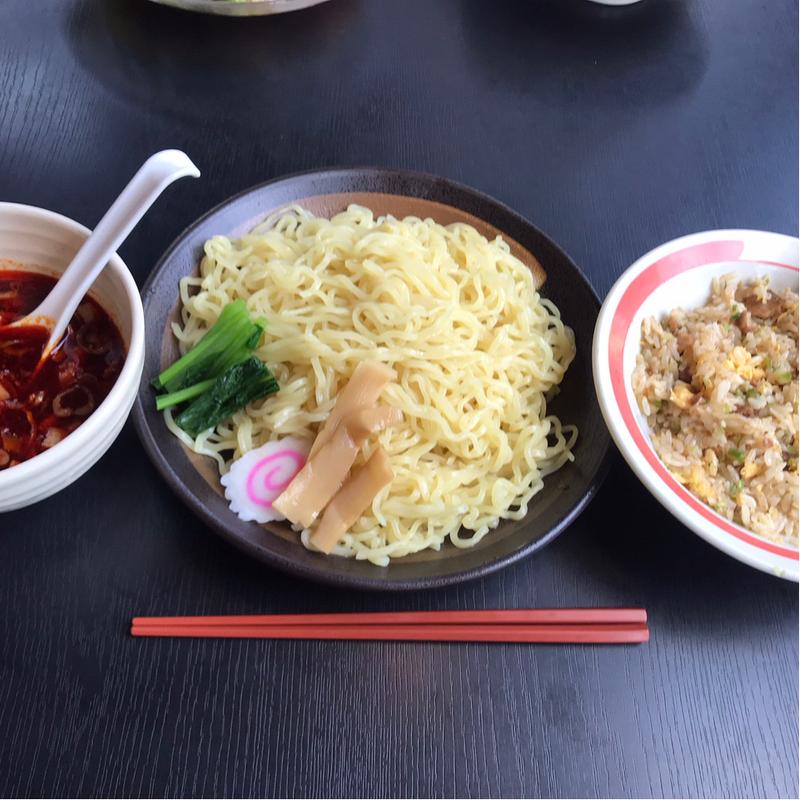 激辛ﾏｰﾗｰつけ麺＆ﾁｬｰﾊﾝｾｯﾄ(幸楽苑 大和林間店)