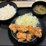 本格唐揚げ定食(5個)(松のや 中野坂上店)