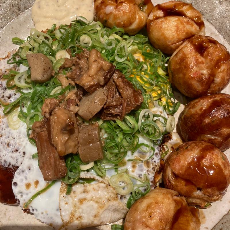 ねぎたこセット(お好み焼き 鉄板焼き メッセ熊子)