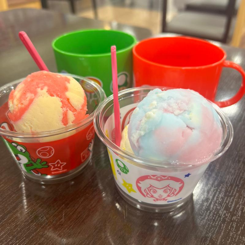 ホッピングシャワー 杏仁豆腐 スーパースター スーパーキノコ(サーティワンアイスクリーム イオン三木店)