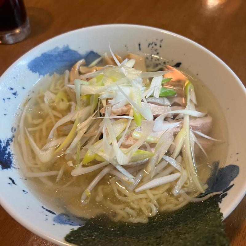 鶏肉ネギラーメン(中華料理 晴晴居酒屋)