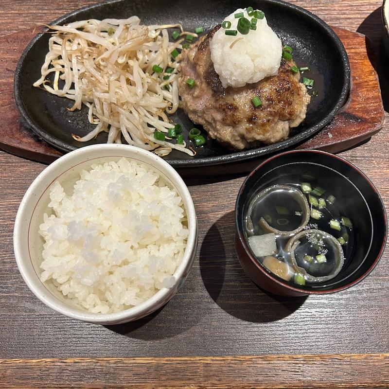 飲めるハンバーグ御膳（和風おろしポン酢）(将泰庵DINER シャポー船橋店)