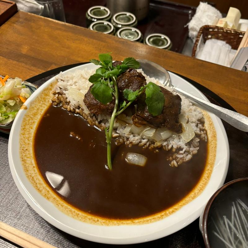 牛タンカレー定食(牡舌亭)