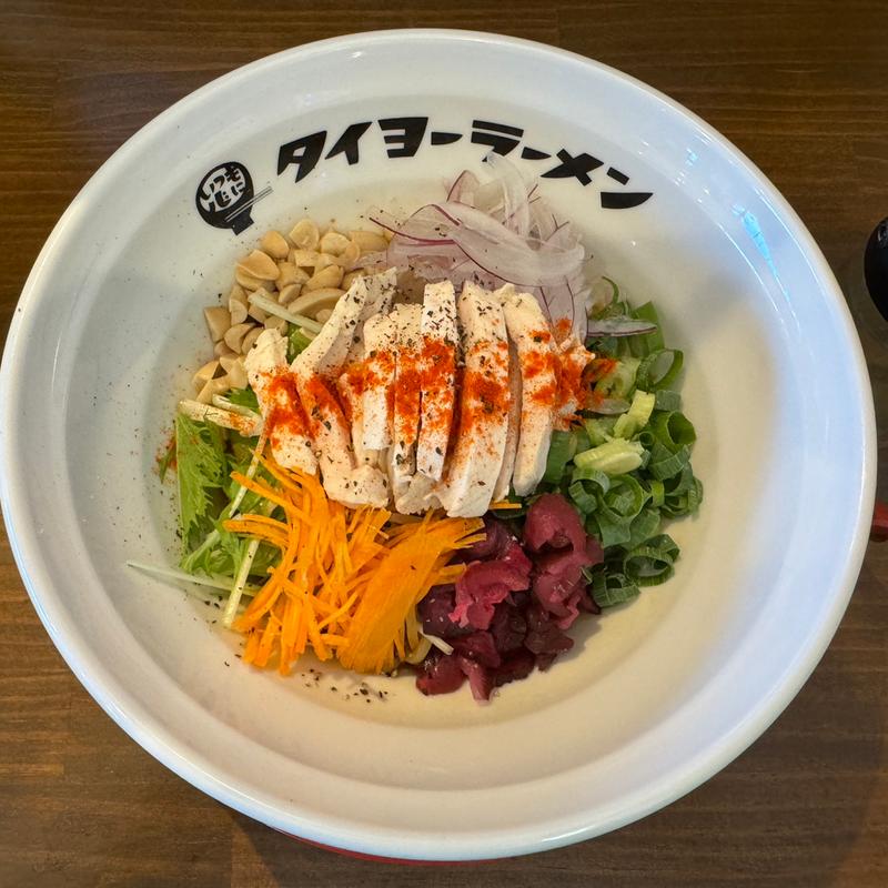 オリーブオイルの冷やし油そば　並(タイヨーラーメン)