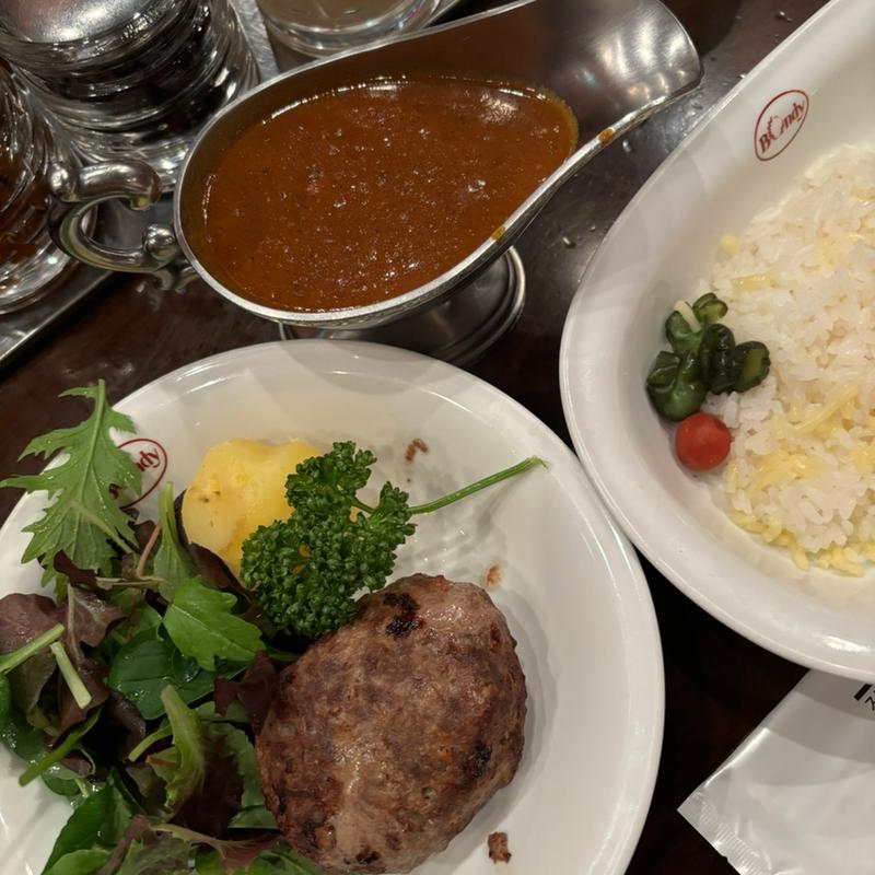 黒毛和牛100%ハンバーグカレー(ステーキ&ワイン神房)