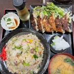 ミニ炒飯半ラーメン定食(久美食堂)