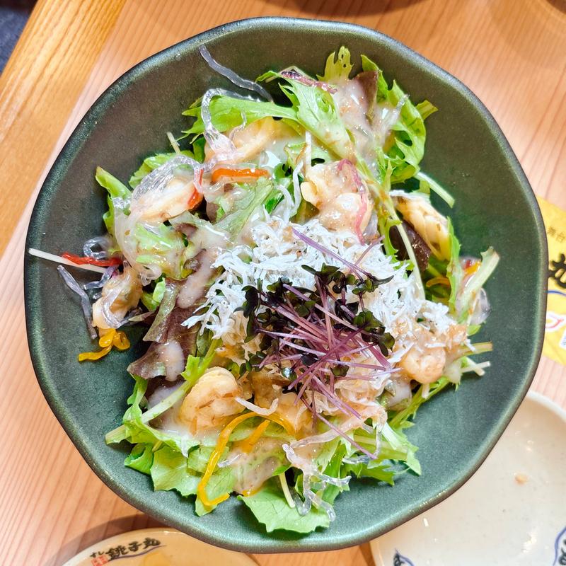 あさりとしらすの和風サラダ(すし銚子丸 佐倉店)