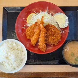 海老ヒレメンチカツ定食(かつや 三重鈴鹿店 )