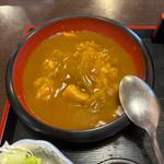 そば屋のカレー丼セット