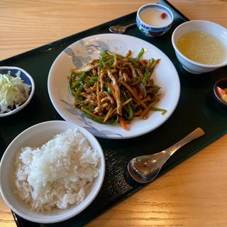 青椒肉絲定食(蘭の拾璞 コレットマーレ店)