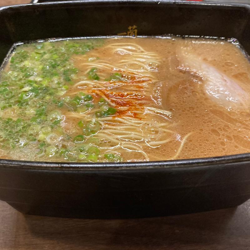 釜だれとんこつラーメン(一蘭 天神西通り店)
