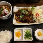 味噌唐揚げ冷やしうどんランチ(新実)