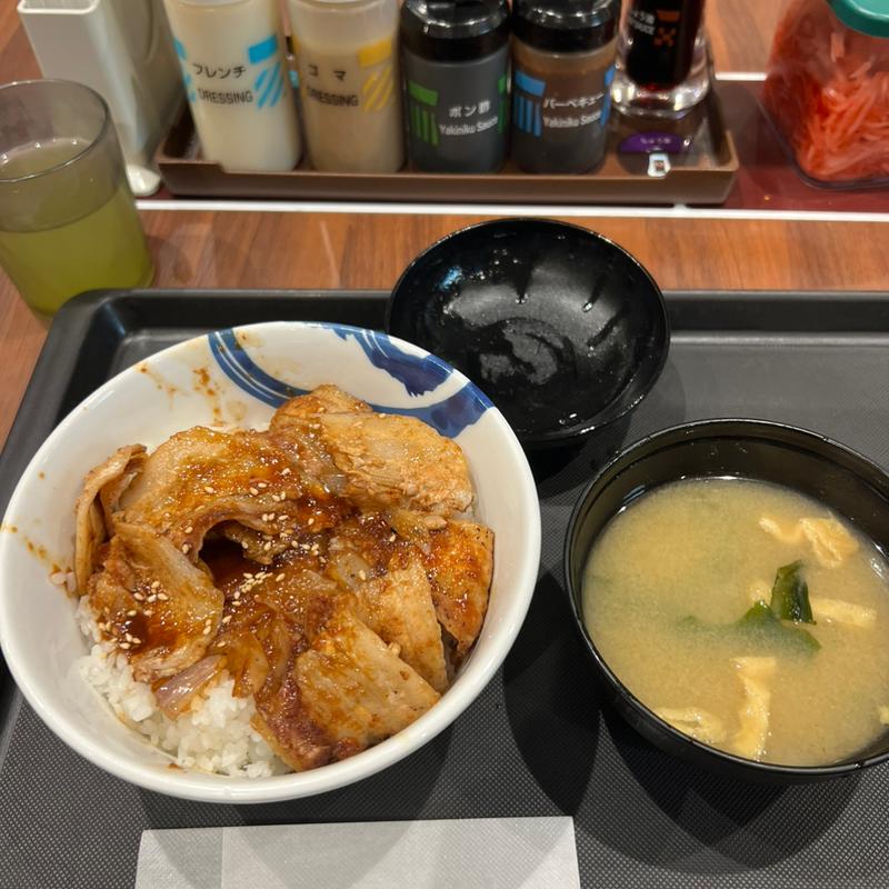 スタミナ豚バラ炒め丼大盛(松屋 浅草国際通り店 )