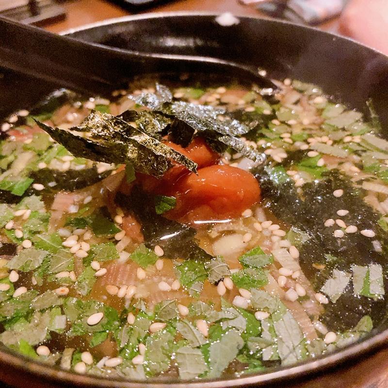 薬味出汁茶漬け(ヤキトリ ニッタン)