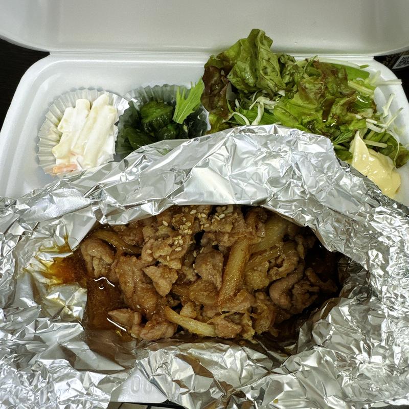 豚の生姜焼き弁当(おらい食堂)