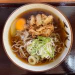 かき揚げ玉子そば