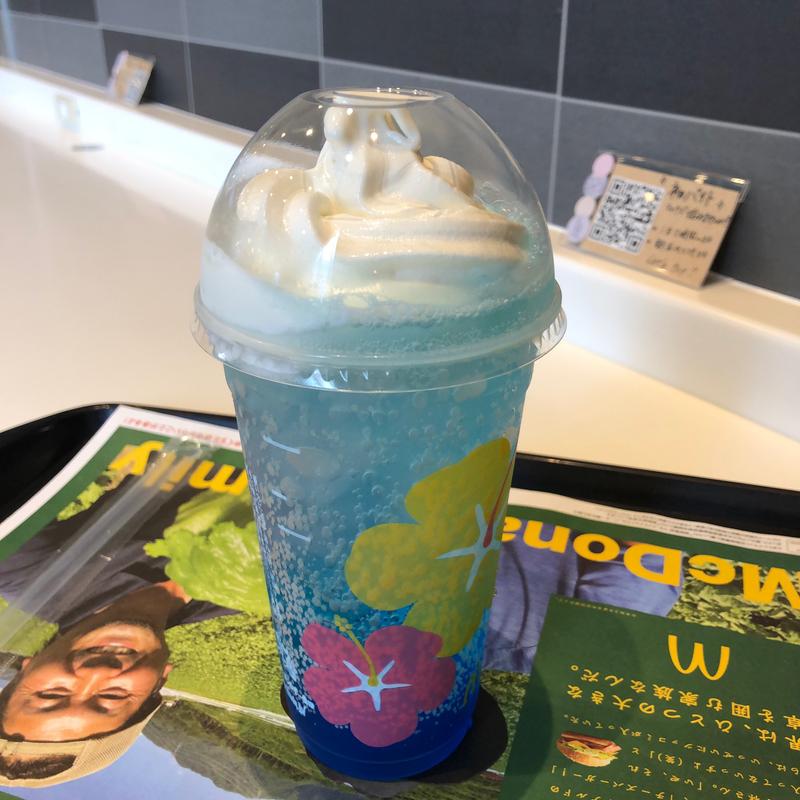 マックフロート ブルーハワイ2024(マクドナルド 東越谷店)