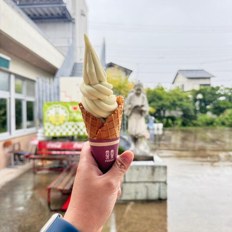 ソフトクリーム(マスカット味)(Cafe金次郎 )