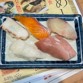 おまかせ盛り5貫(酒のあて鮨謹賀福島店)