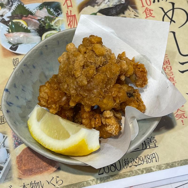 タコの唐揚げ(酒のあて鮨謹賀福島店)