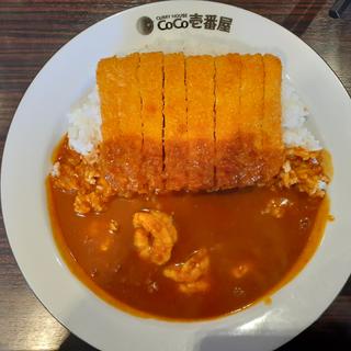 エビカレープラスチキンカツ(CoCo壱番屋 上野服部店 （ココイチバンヤ）)