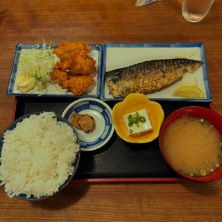 鯖と唐揚げ定食(徳田酒店 有楽町店)