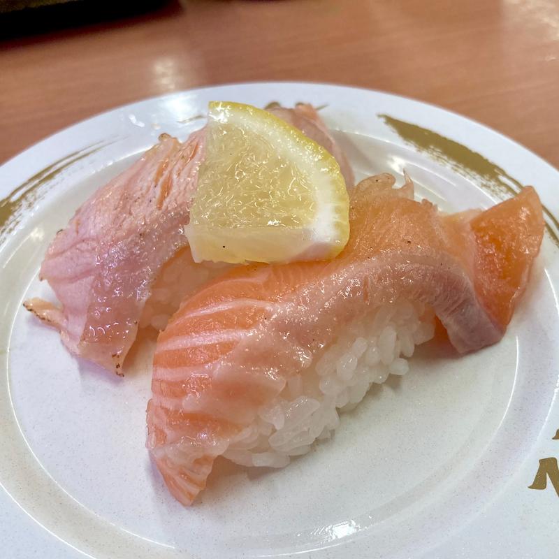 サーモン・焼とろサーモン(スシロー 久宝寺店)