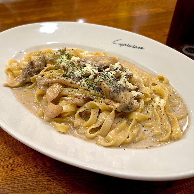 タリアテッレ ポルチーニ茸とキノコのクリームソース(カプリチョーザ ザ・モール仙台長町店 )