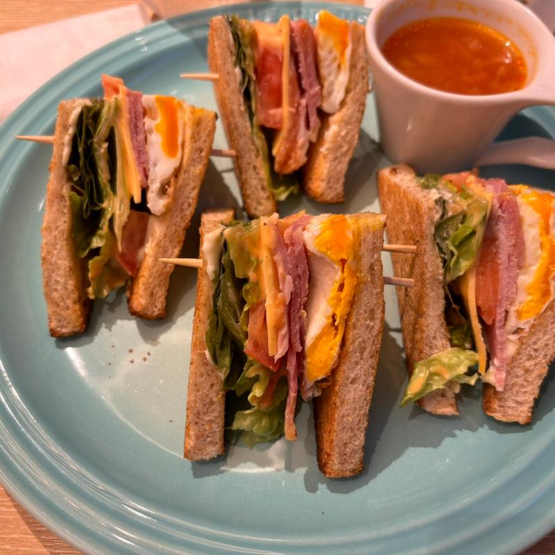 クラブハウスサンド(むさしの森珈琲 春日井篠木店)