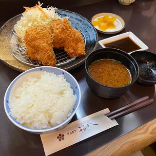 一口かつ定食(梅八 阪急三番街店)