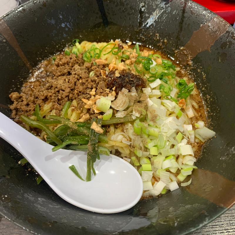 汁なし魚介担担麺(中華そば担々麺 六味亭)