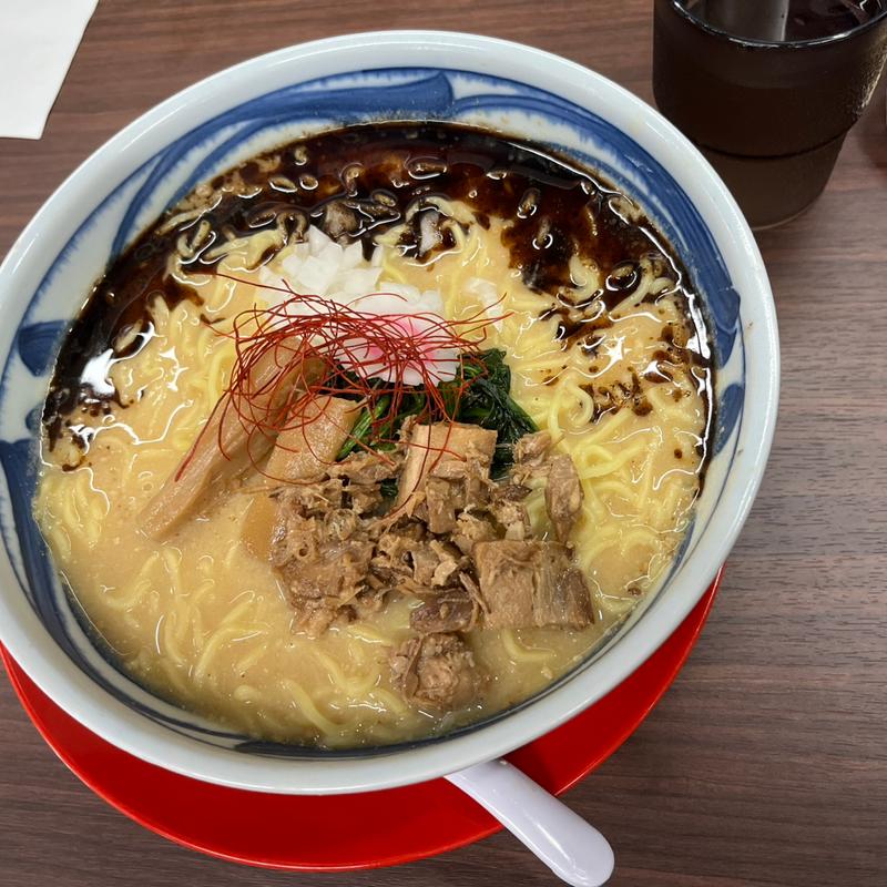 焦がしにんにくマー油の味噌らーめん(麺屋Ｈａｒｕ)