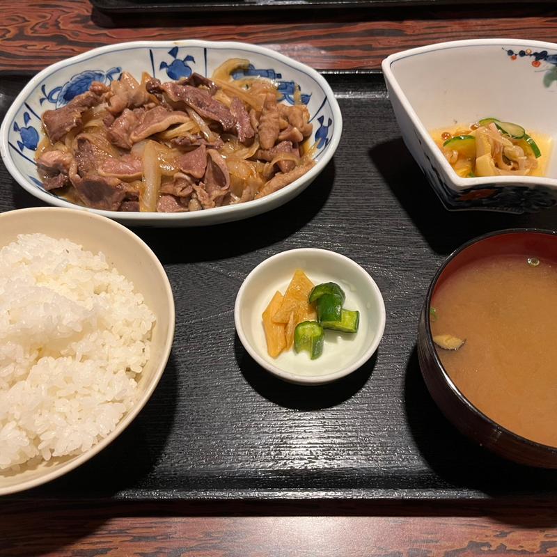 もつ焼き定食(福泉 （ふくいずみ）)