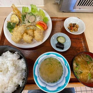 あなご天ぷら定食(お食事処 與五郎)