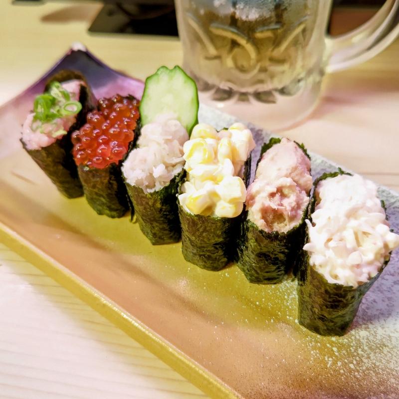 軍艦六貫盛(回転寿司みさき ビーンズ新杉田店)