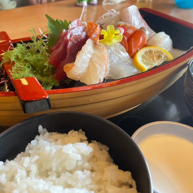 ミニ船盛り定食(あみもと)