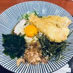 とり天冷しぶっかけうどん(里のうどん 多摩センター店)