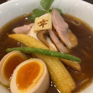 はまぐりだしの醤油らぁめん(特製大盛)(麺家 幸先坂)