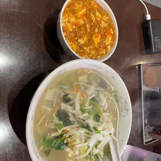 タンタン麺とミニ麻婆丼(華天園)