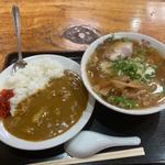 中華そば　半カレーライス(ほそ島や)