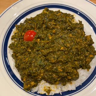 ほうれん草キーマカレー(CURRY RICE MUGEN)