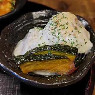 肉だんごとかぼちゃのクリーム煮(イザカヤ 山角)