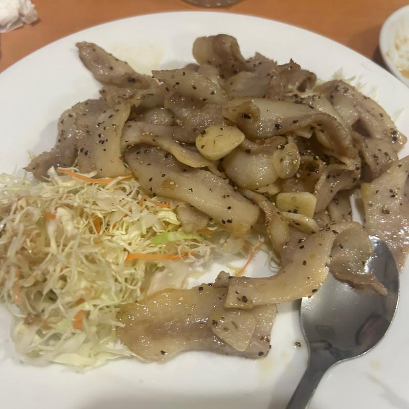 豚トロのブラックペッパー炒め(燃燃 （ネンネン）)