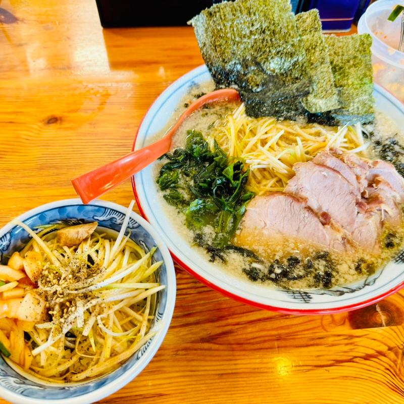 ネギチャーシュー＋コリコリ岩海苔＋ミニネギ丼(椿　ラーメンショップ 木立店 )