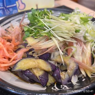 冷やし薬味そば(ゆで太郎 竹橋店)