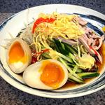冷やし中華 味玉(味の萬楽)